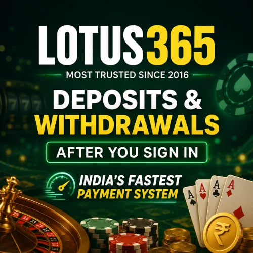 Deposits & Withdrawals After You Sign In — India's Fastest Payment System