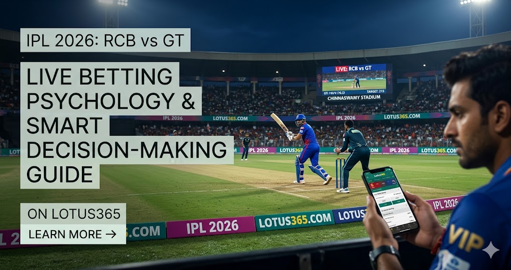 RCB vs GT IPL 2026 — Live Betting Psychology & Smart Decision-Making Guide for Tonight's Match on Lotus365
